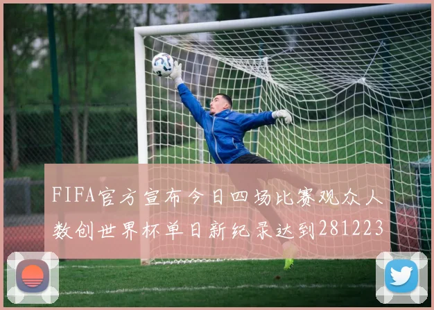FIFA官方宣布今日四场比赛观众人数创世界杯单日新纪录达到281223人